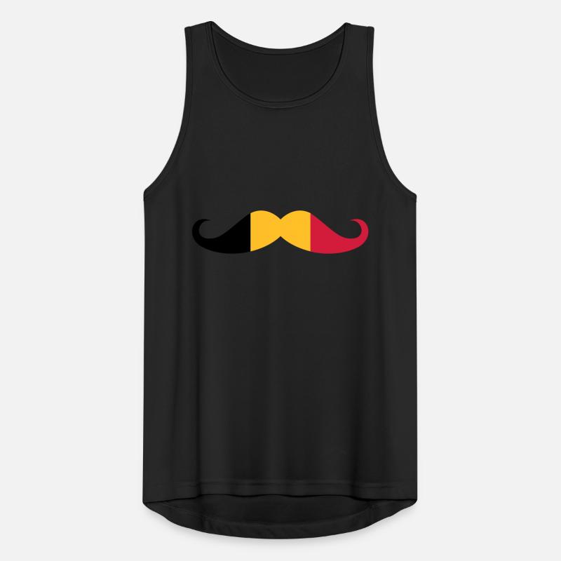 Drapeau de la Belgique - Mosutache Débardeur respirant Homme