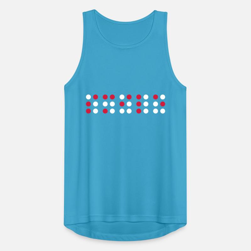 Smile in braille code, Braille script for the blind Men's Breathable Tank Top