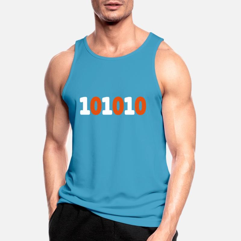 42 binary binary code live sci-fi response vector Men's Breathable Tank Top