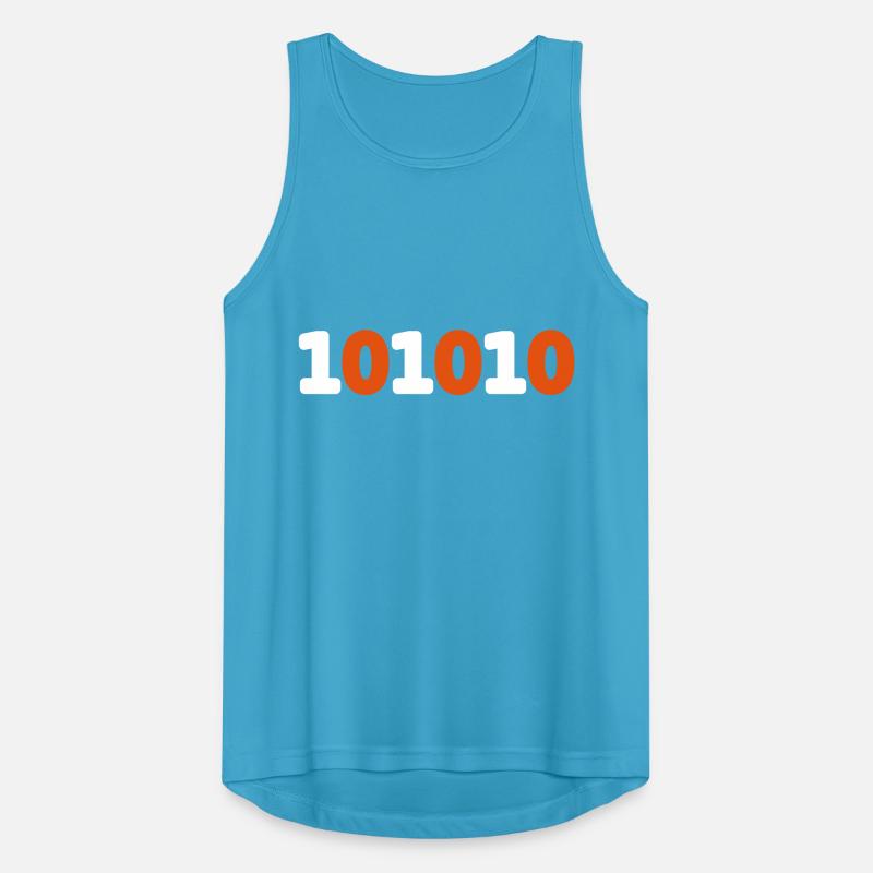 42 binary binary code live sci-fi response vector Men's Breathable Tank Top