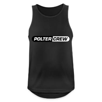 Polter Crew Polterabend - Männer Tank Top atmungsaktiv - Schwarz - Vorne - Nick (188cm)