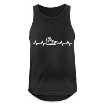 Heartbeat sneaker sneakers shoes sports shoes - Men's Breathable Tank Top - black - Front - Nick (188cm)