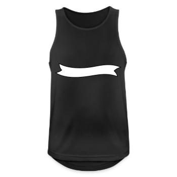 Banner Fahne Flagge - Männer Tank Top atmungsaktiv - Schwarz - Vorne - Nick (188cm)