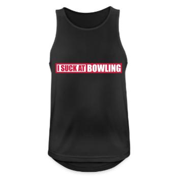 Je suis nul au bowling - Débardeur respirant Homme - noir - Devant - Nick (188cm)