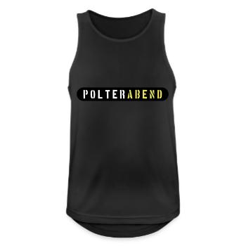 Polterabend Polterhochzeit - Männer Tank Top atmungsaktiv - Schwarz - Vorne - Nick (188cm)