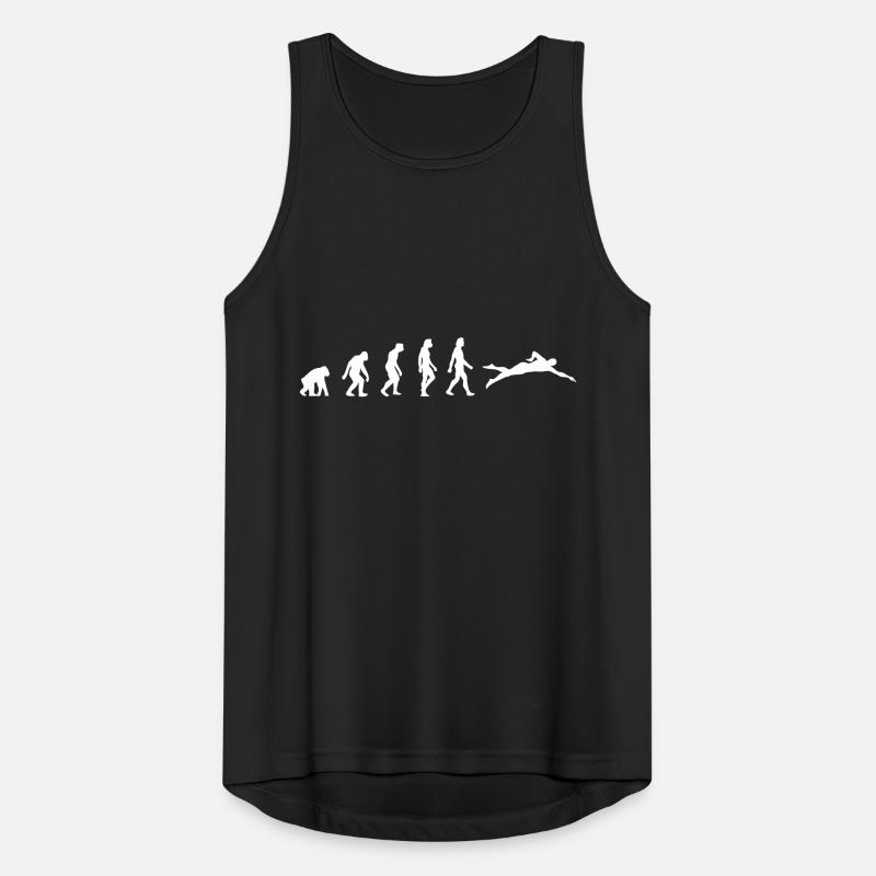 Die Evolution des Schwimmens Männer Tank Top atmungsaktiv