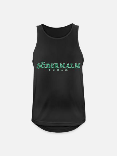 Södermalm STHLM - Men's Breathable Tank Top - black
