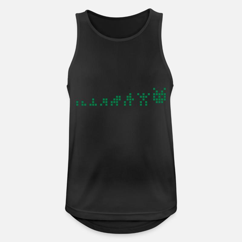 Pixel Evolution - Männer Tank Top atmungsaktiv - Schwarz