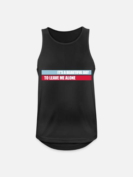 leave me alone day - Men's Breathable Tank Top - black