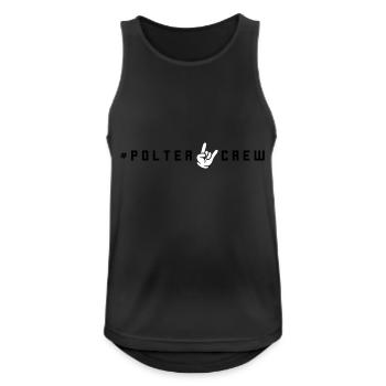 Polter Crew Polterabend - Männer Tank Top atmungsaktiv - Schwarz - Vorne - Nick (188cm)