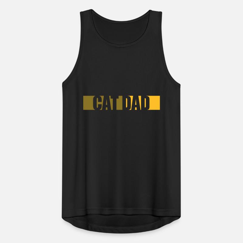 Conception de bar Cat Dad Débardeur respirant Homme