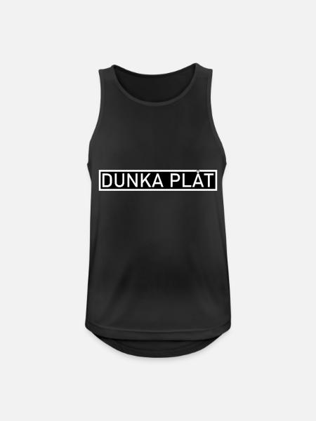Dunka plåt - Andningsaktiv tanktopp herr - svart