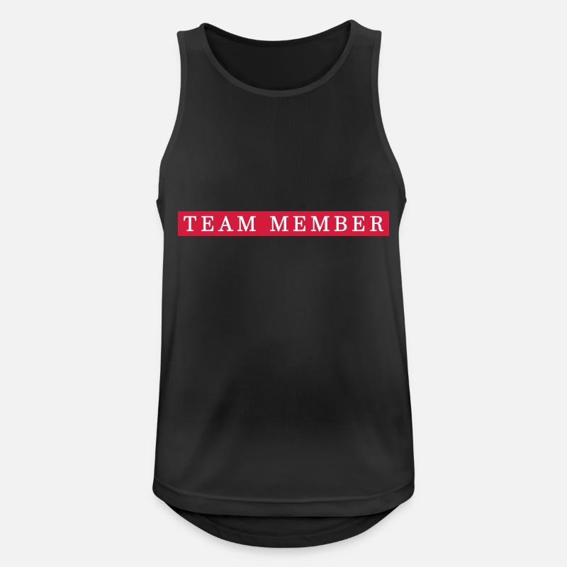 Team Member Group - Men's Breathable Tank Top - black
