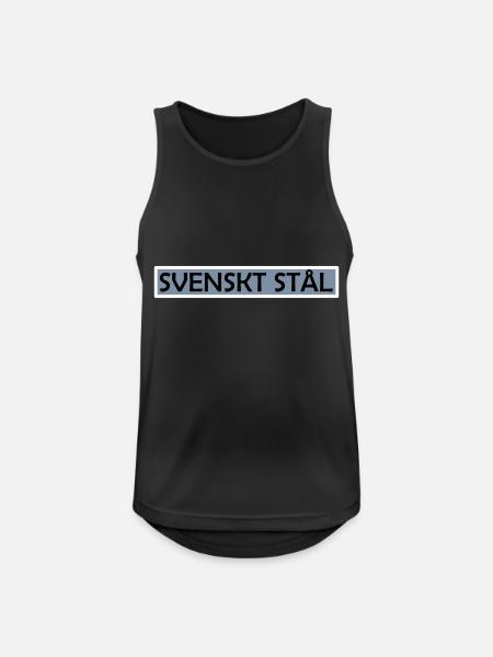 Swedish steel - Men's Breathable Tank Top - black