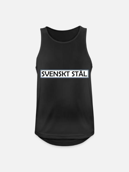Swedish steel - Men's Breathable Tank Top - black