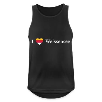 Carinthia Heart Weissensee white - Men's Breathable Tank Top - black - Front - Nick (188cm)
