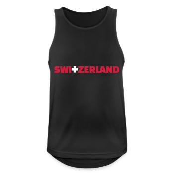 Switzerland - Men's Breathable Tank Top - black - Front - Nick (188cm)