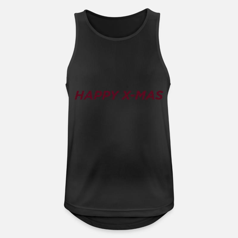 Weihnachten Geschenkidee Geschenk - Männer Tank Top atmungsaktiv - Schwarz