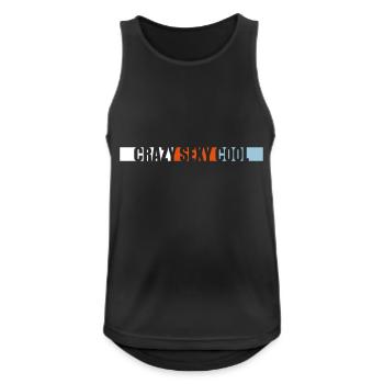 design cool sexy fou - Débardeur respirant Homme - noir - Devant - Nick (188cm)