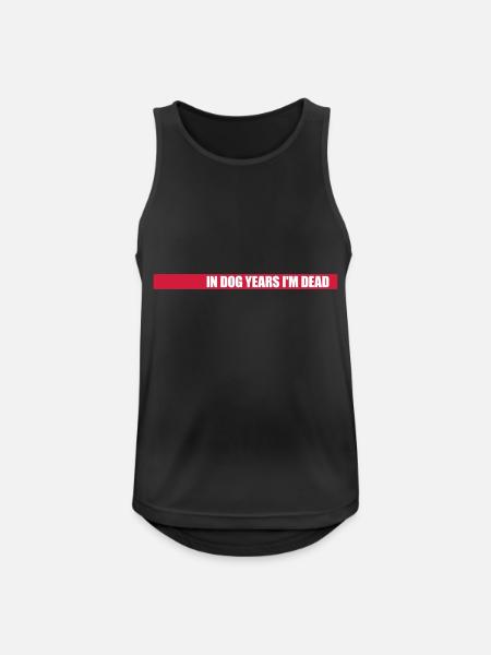in dog years Dead - Men's Breathable Tank Top - black