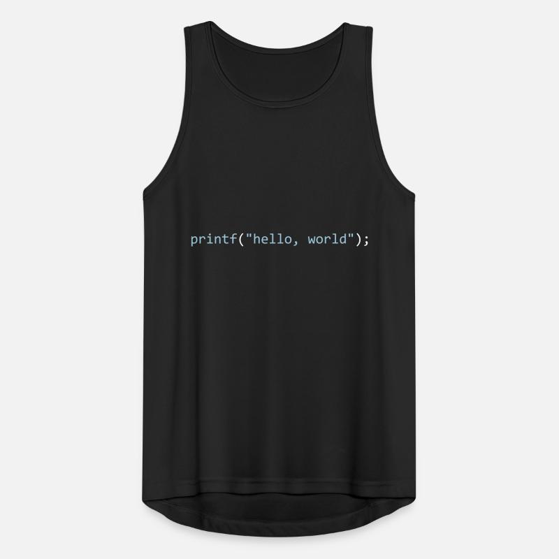 Hello, World Männer Tank Top atmungsaktiv