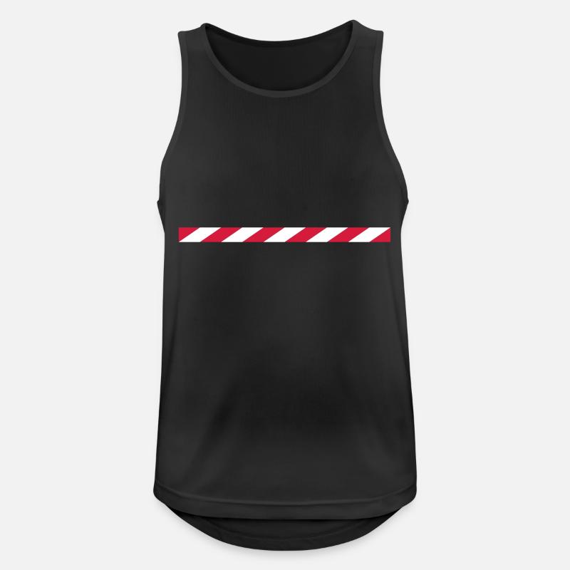 shut-off tape - Men's Breathable Tank Top - black