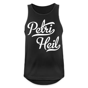 Petri Heil - Männer Tank Top atmungsaktiv - Schwarz - Vorne - Nick (188cm)