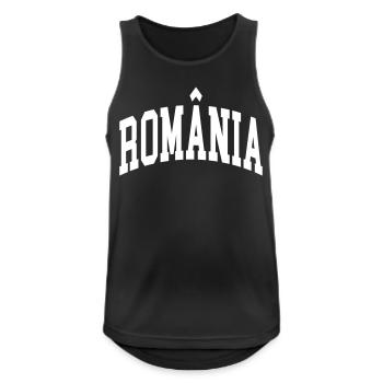 Roumanie - Débardeur respirant Homme - noir - Devant - Nick (188cm)