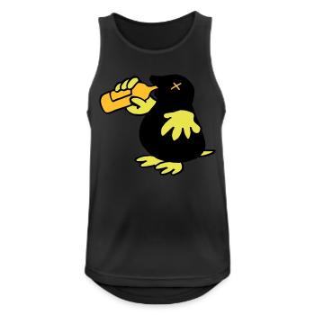 Mole Saufwurf - Men's Breathable Tank Top - black - Front - Nick (188cm)