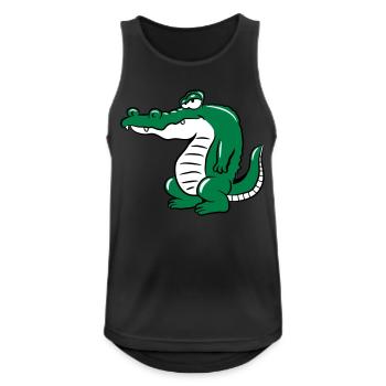 Krokodil kopf - Männer Tank Top atmungsaktiv - Schwarz - Vorne - Nick (188cm)
