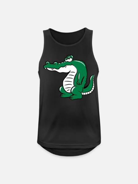 Krokodil kopf - Männer Tank Top atmungsaktiv - Schwarz