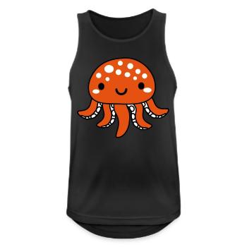 suesser tintenfisch - Männer Tank Top atmungsaktiv - Schwarz - Vorne - Nick (188cm)