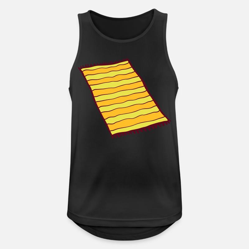 Cool Teppich Design - Männer Tank Top atmungsaktiv - Schwarz