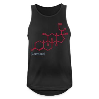 Cortisone - Débardeur respirant Homme - noir - Devant - Nick (188cm)