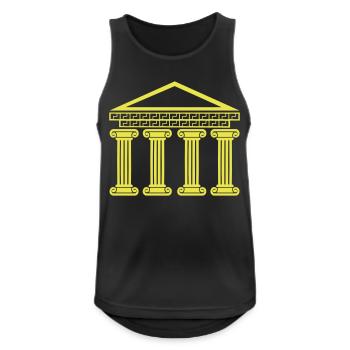 Greek Ancient Building - Men's Breathable Tank Top - black - Front - Nick (188cm)