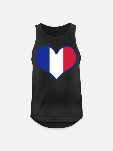 frankreich france - Männer Tank Top atmungsaktiv - Schwarz