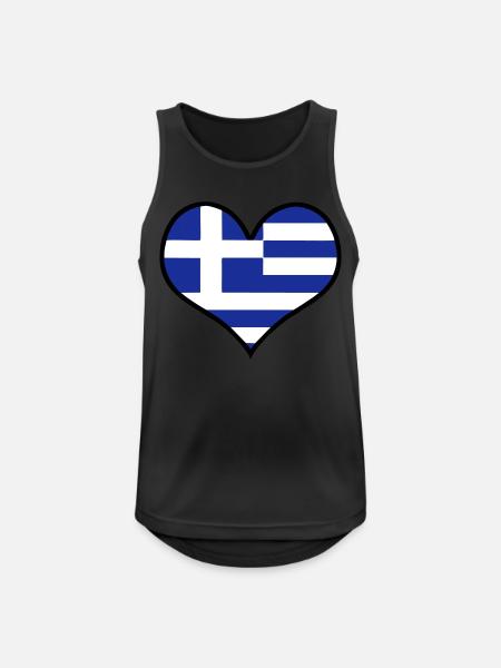 hellas grèce grèce - Débardeur respirant Homme - noir