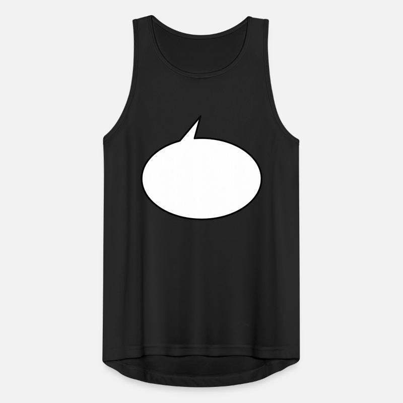 Sprechblase rund klein 2c Débardeur respirant Homme