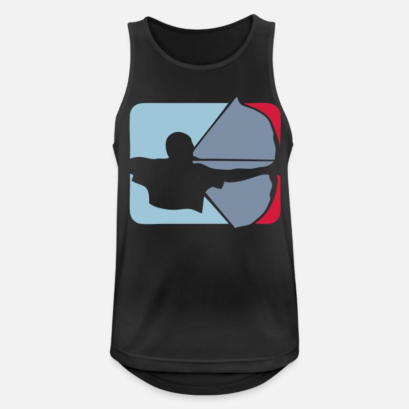 archery archery logo bogenschieben drapes - Men's Breathable Tank Top - black