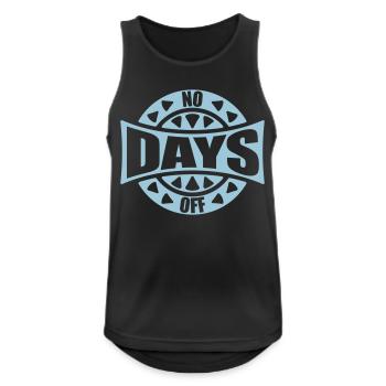 no days off quote - Men's Breathable Tank Top - black - Front - Nick (188cm)