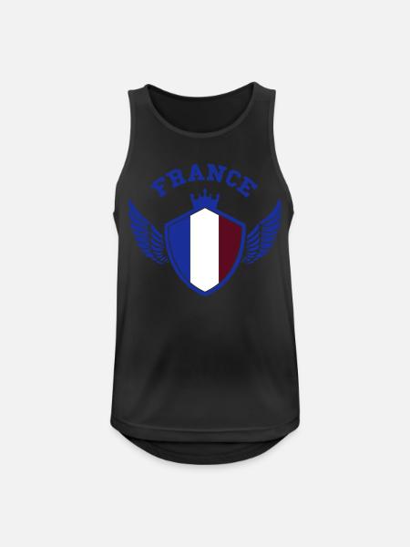 France coat of arms - Men's Breathable Tank Top - black
