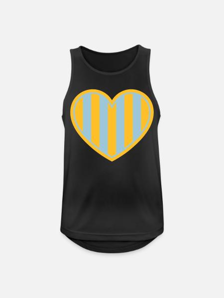 Swedish heart - Men's Breathable Tank Top - black