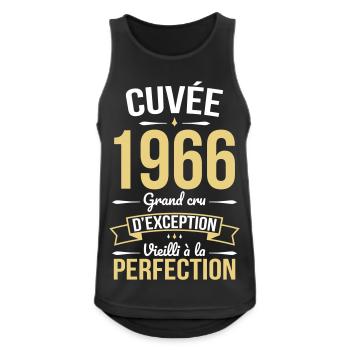 1966 – Aged to perfection - Men's Breathable Tank Top - black - Front - Nick (188cm)