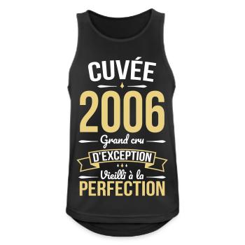 2006 – Aged to perfection - Men's Breathable Tank Top - black - Front - Nick (188cm)