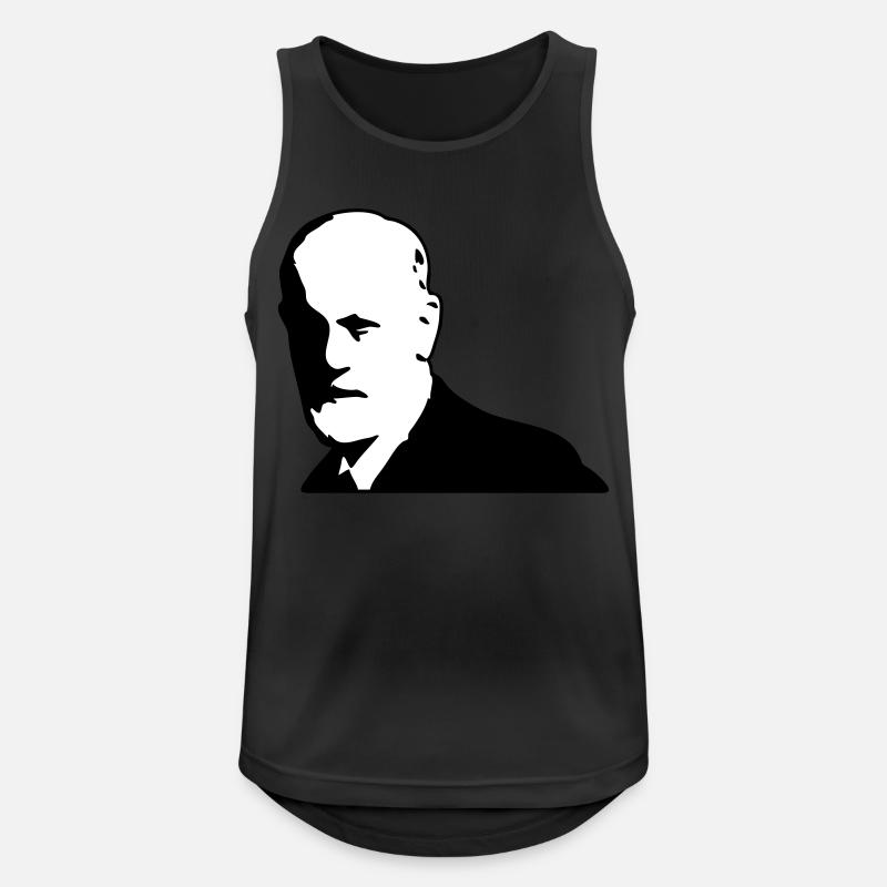 Sigmund Freud - Männer Tank Top atmungsaktiv - Schwarz