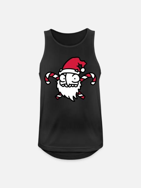 Weihnachtsmann Zuckerstange 3 - Männer Tank Top atmungsaktiv - Schwarz