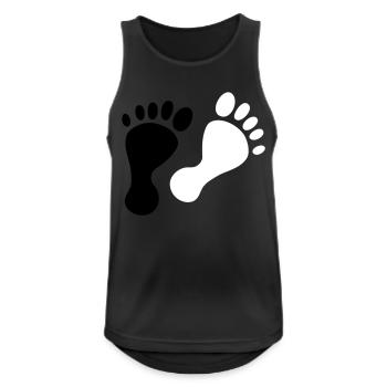 füße - Männer Tank Top atmungsaktiv - Schwarz - Vorne - Nick (188cm)