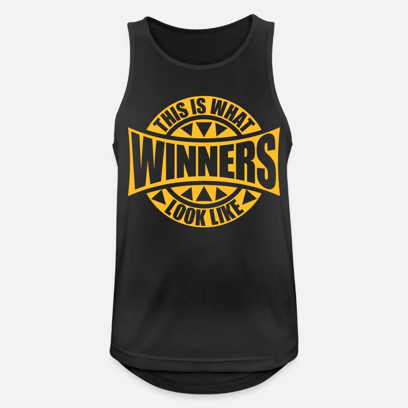 What Winners Look Like - Männer Tank Top atmungsaktiv - Schwarz