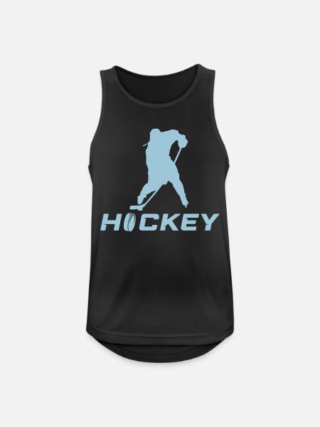 eishockey spieler - Männer Tank Top atmungsaktiv - Schwarz