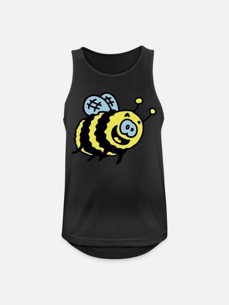 funny bumblebee 3 - Men's Breathable Tank Top - black